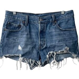 Levi’s 501 Raw Hem Jean Shorts